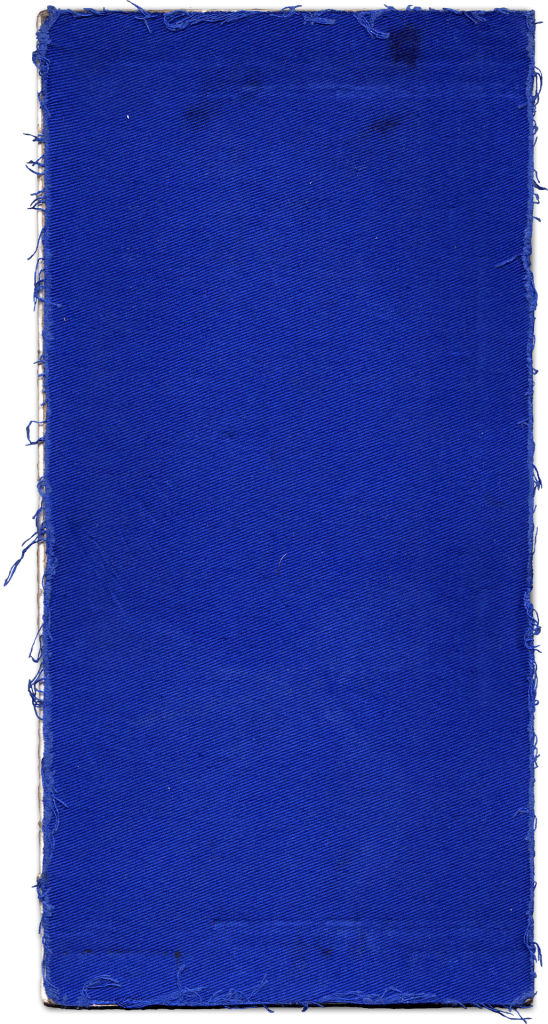 Capa do caderno Azul Cobalto